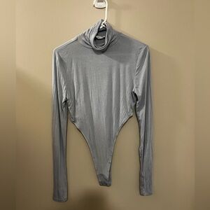NWT Double Zero High Cut Long Sleeve Turtleneck Bodysuit. Size Large